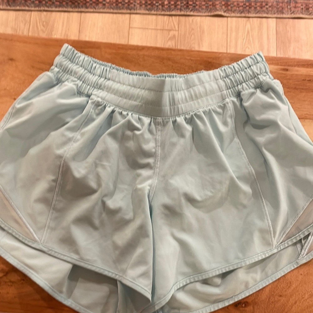 Light blue lululemon shorts. Size 6tall.